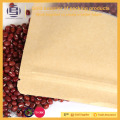Bolsas de papel de grado alimenticio ziplock bolsas de almacenamiento de alimentos